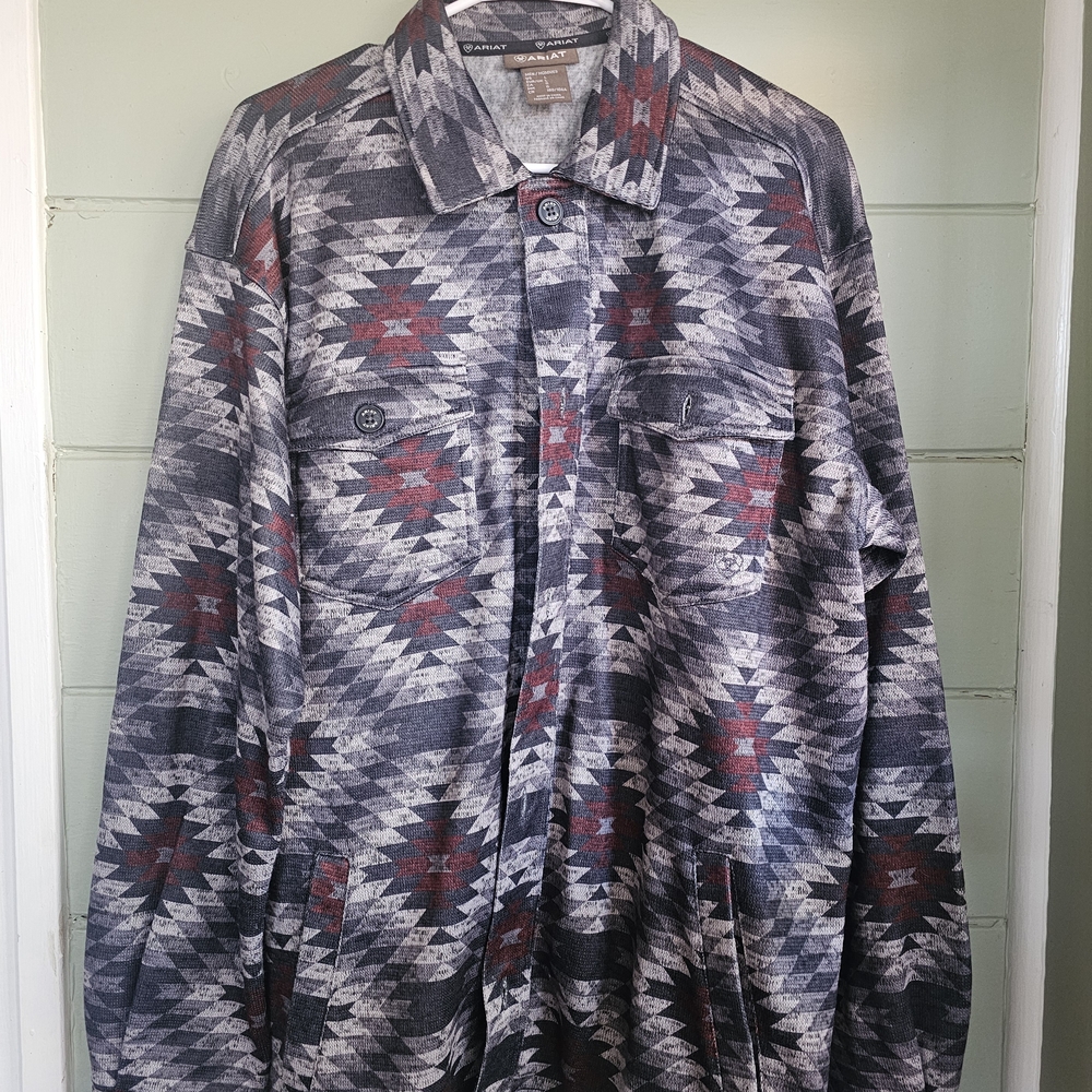 Ariat Men's Patterned Shacket - image 1
